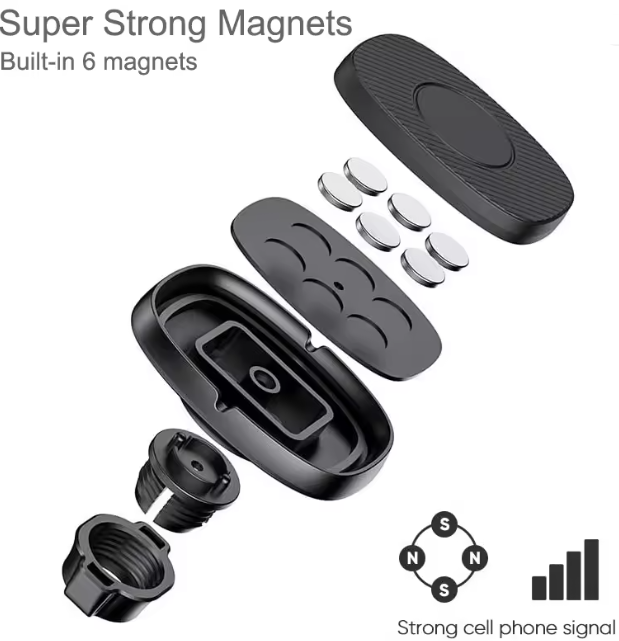 Untoom Support magnétique universel – Support voiture pour grille d’aération