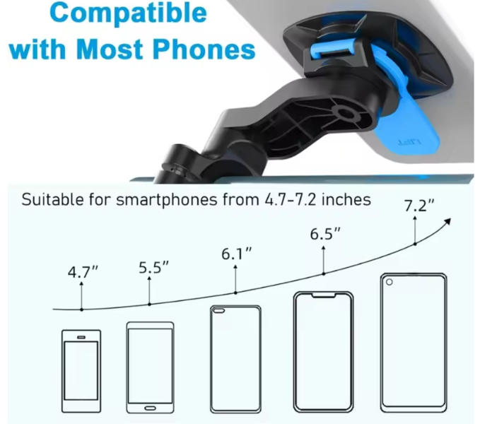 Support de Téléphone 360° pour Moto, Vélo et Quad – Verrouillage Automatique & Anti-Secousses