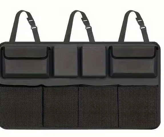 Sac de rangement suspendu en maille – Organisateur multifonction pour dossier de siège voiture/SUV
