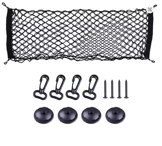 Support de filet de chargement universel – Maille élastique nylon avec 2 poches &amp; crochets