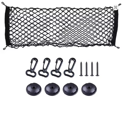 Support de filet de chargement universel – Maille élastique nylon avec 2 poches &amp; crochets
