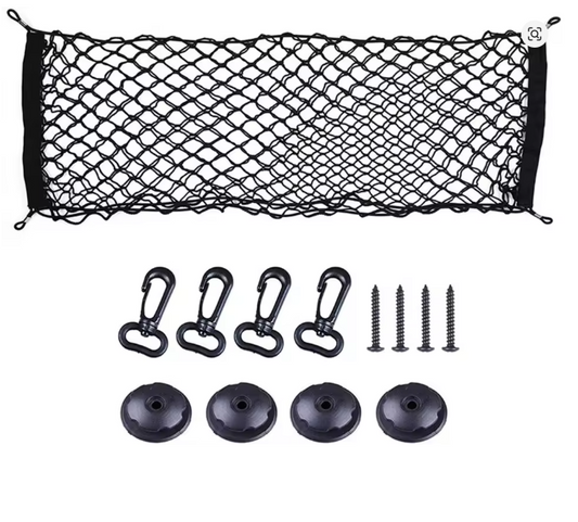 Support de filet de chargement universel – Maille élastique nylon avec 2 poches &amp; crochets